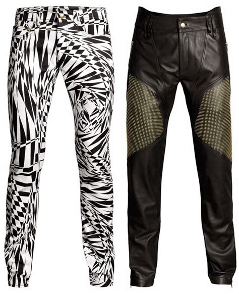 pants versace mujer|versace leather pants men's.